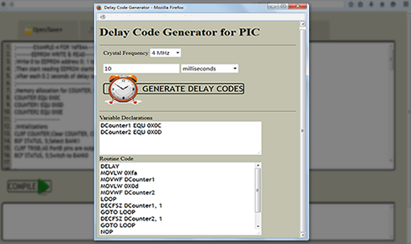 Online Pic Compiler • Gems Software & Electronics